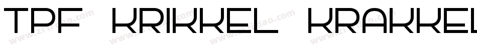 TPF Krikkel Krakkel字体转换